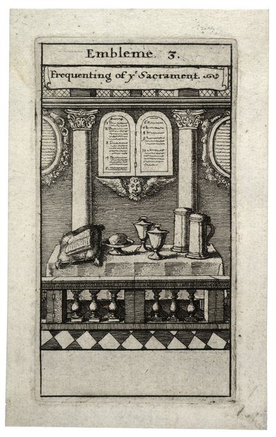 Den Sakramenten beiwohnen von Wenceslaus Hollar